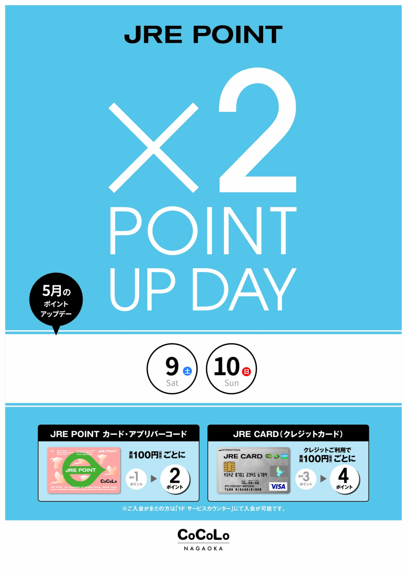 5月のポイントアップデー×2