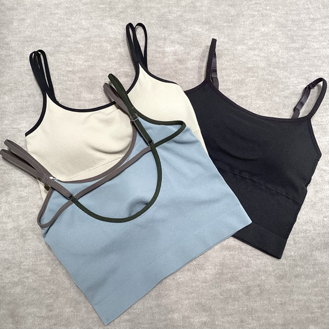 AMPHI【大人気ブラトップ】お洋服のインナーにも、1枚での着用OK！