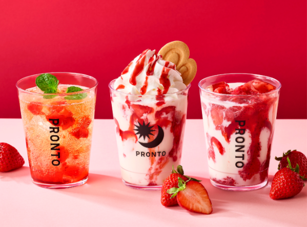 【カフェタイム】毎年人気のいちごドリンクに新商品の「ストロベリーヨーグルトラテ」「いちごのジャスミンティーソーダ」が期間限定で登場！